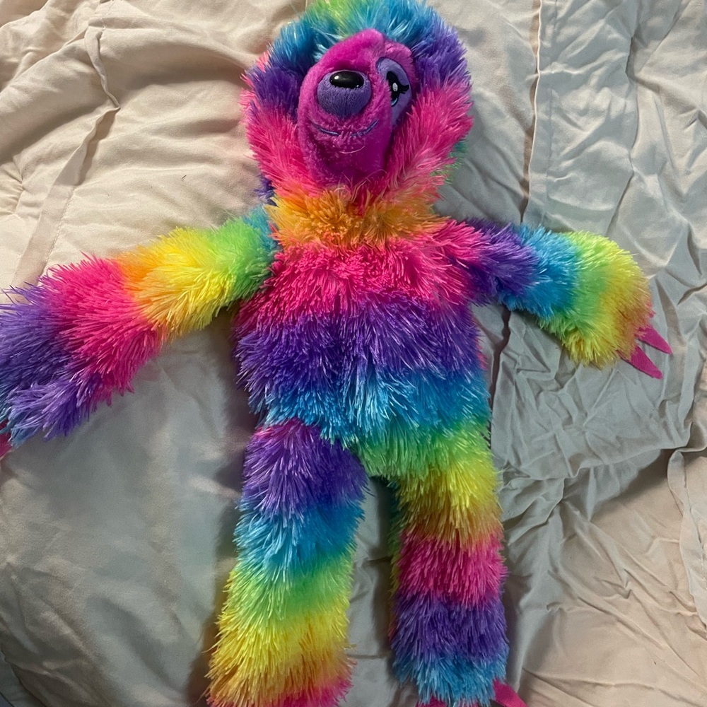 Rainbow Plush Sloth Toy